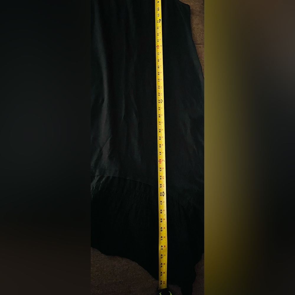 LOGO by Lori Goldstein Black Dress with Flounce Hem - Picture 5 of 6